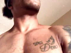 Bathroom, morning, waking him up