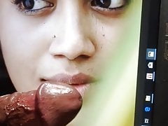 Nivetha Pethuraj face massage with cock