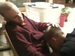 Str8 boy's first-ever time receiving head from another stud