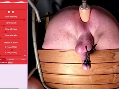 JIZZ EXTRACTION ON THE IMPALEMENT TABOURET