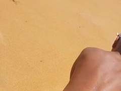 Ladysilva crossdress on the beach wanting a rock hard man meat in your super-steamy arse