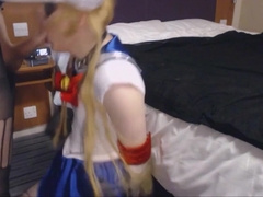 Crossdressing Sailor Scouts Blowjob and Handjob 2