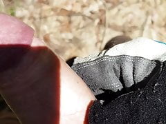 Public handjob in the park