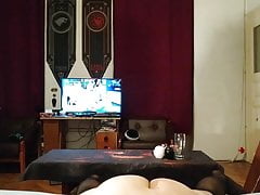Fucking deep gay slave's throat with throatpie & watch porn