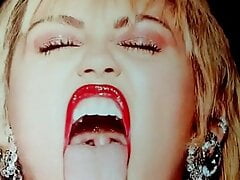 Miley Cyrus 2 - Cum Tribute(draining on her face)