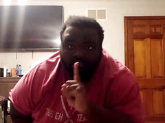 Playing with dildo in bedroom while home alone
