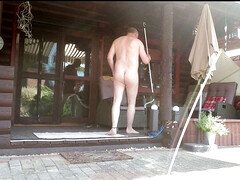 Naturism in the front yard 1