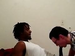 Sucking and fucking a hard bbc