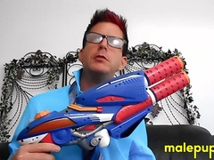 POV of kinky babysitter Jeff Drizzle putting make up on you