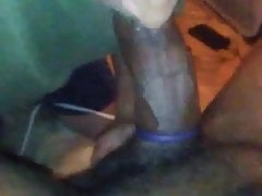 Me sucking perfectly shaped BBC.