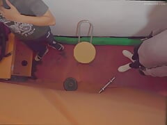 Gym changing room xx Cumshot