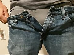 Showing off my cock and cummed hard