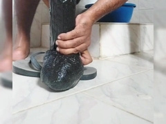 BIG BLACK COCK FAKE PENIS grubby burst