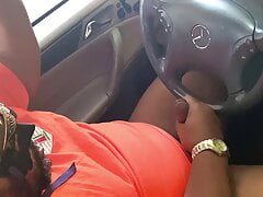 SsecnirpNailati's Car Play with a Bright Orange Shirt.