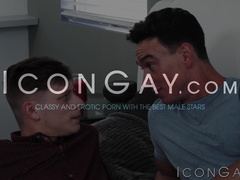 Handsome Cade Maddox hardcore pounds Austin Chapmans tiny ass