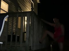 Outside dressing sexy