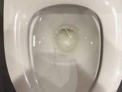 Huge cumshot over toilet