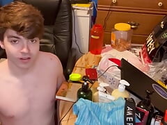 Sneaking Into My Step-brother's Room and Cumming on His Underwear