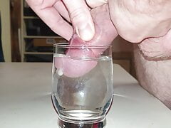 I came into a glass of cold water!