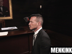 Lane Colten blackmails prof Derek Kage into hungry prick worship