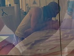GYM BUDDY SUCKS ME DRY