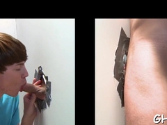 Going for gay cock in a gloryhole