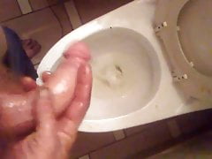 Stroking my 10 inch cock