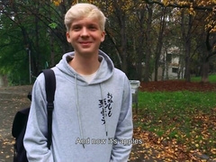 Twunk Blondie On His Way Home When He Bumps Into A Stud W