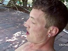 Sucking His Straight Firned in The Swimming Pool