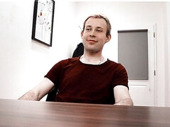 Profane Czech slut orgasming during a casting sesh