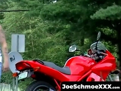 JoeSchmoeXXX.com - Hot hunk Gage W[censored]er strokes his massive slippery dick