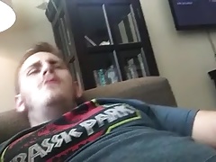 He cums hands free while he fingers his ass
