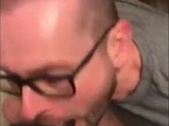 Black Guy Fucks White Guy's Mouth with Big Cock