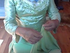green evening dress of my acquaintances