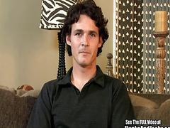 Max twists his nipples while jacking his rod