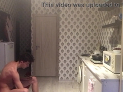 Russian faps off and displays socks