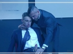 Blow-job, uniform, body builders