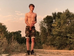 Jummy Wank Off In The Forest Compilation /Risky /Handsome /Big Fountains / Ample Wiry Penis / Insatiable