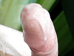 My hot cum close up