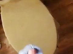 Rubber glove cumshot