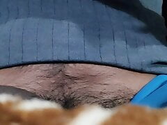 Dick head rub with green satin silky saree of neighbour chachi (50)