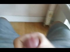 Boy cumming himself with small dick