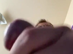 romanian dweeb with torn panties groans and spunks