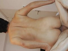 Japanese fat daddy sex with Huge dick grandpa