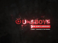 Hot latin dude gets poked by his straight friend while his friend watches in awe