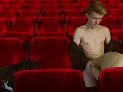 Сinema hall. threesome. two tops 1 bottom