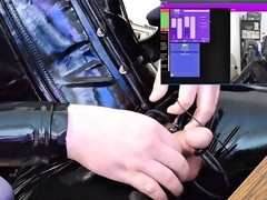 Bondage & discipline, gay latex catsuit, gay bondage