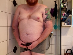 Ginger daddy pees underwear