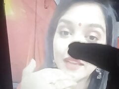 Cumshot Tribute to zee news anchor Jiya sharma
