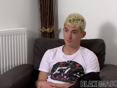 English stud jacking off until molten jism sploogs out